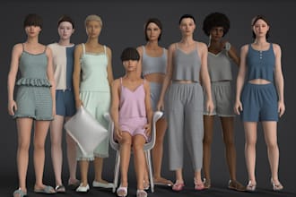make 3d fashion designs, clothing, garments in clo3d