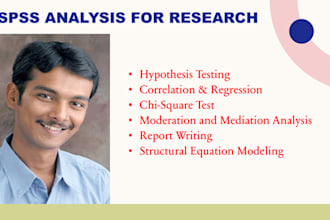 provide expert spss data analysis for academic puposes