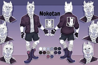 furry reference sheet furry art ref sheet, oc, furry nsfw character fursona art