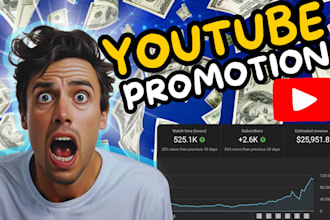 do super fast organic USA youtube video and channel promotion for monetization