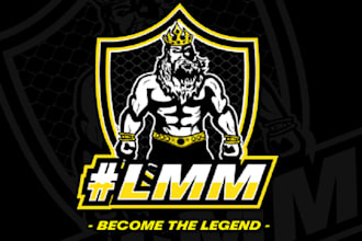 design greatest fitness gym strong logo