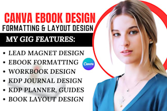 do canva ebook design journal worksheet planner design book formatting for KDP