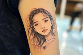 design a chinese or japanese calligraphy tattoo for you