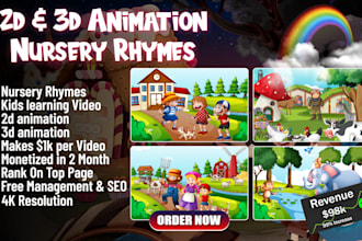 makes automation nursery rhymes, animation for kids, kids learning videos,