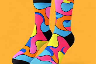 draw a unique socks design