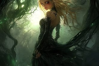 unique scary horror creature and fantasy character concept art