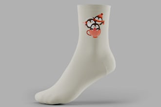 create 3d models, mockups, and renderings of sports and fashion socks