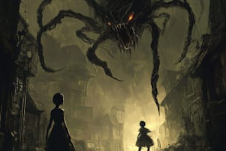 make monster character illustration metal fantasy horror dark art dnd scary ugly