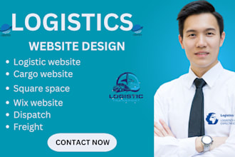 do logistic website ,dispatch, freight, wix website, squares pace ,cargo website