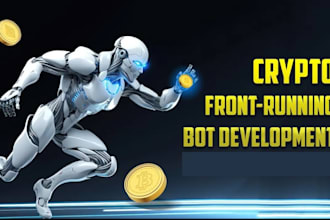 create blockchain bot, front running bot, uniswap bot, solana bot, volume bot