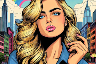 draw you as an amazing hero in pop art or comic style