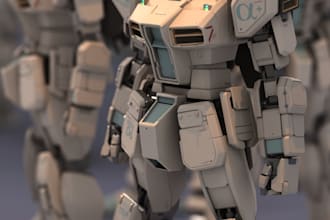 build paint or repaint and do custom customize gunpla gundam  for film or game