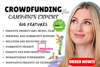 setup a crowdfunding campaign on kickstarter indiegogo gofundme