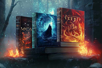 design a fantasy, sci fi, or horror, book cover