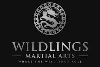 design amazing wonderful martial arts logo