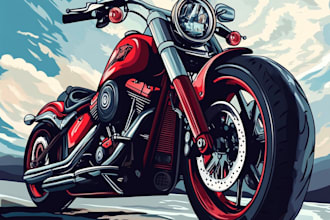 draw amazing vector illustration of your car or any vehicle