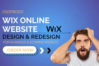 design or redesign wix website, wix business, ecommerce website for real estate