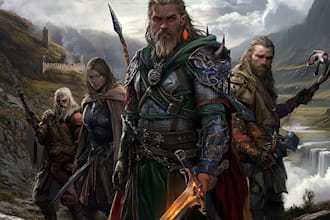 create a amazing dnd party, d and d character for you