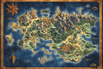 make a fantasy map for rpg fantasy dnd novels board game