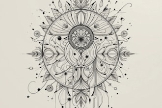 design abstract one line art with boho style in 24 hours