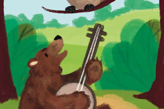 illustrate a whimsical childrens book for you