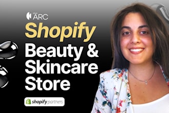 design a luxury beauty and skincare shopify ecommerce store