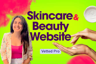 create a luxury skincare or beauty shopify ecommerce website