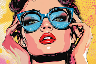 draw a pop art portrait