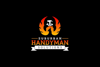 design household, roofing residential and commercial cleaning logo