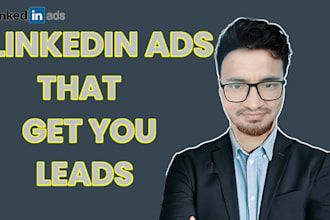 set up and manage high performing linkedin ads for b2b leads
