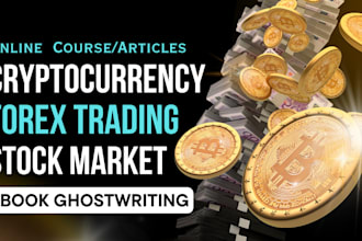 write stock market ebook or online course, create ppt slides or video on tella