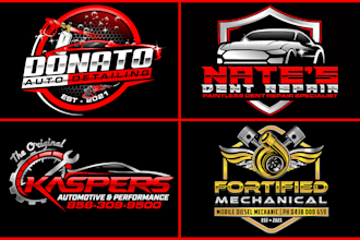 design luxury auto detailing, car wash, automotive and company logo