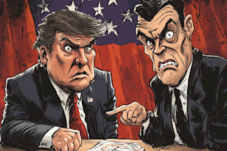 design your editorial or political cartoon of your choice