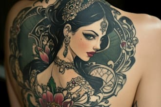 draw custom tattoo design, tattoo sleeve