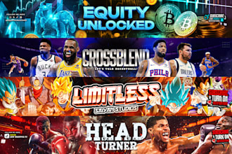 create epic youtube banner and logo