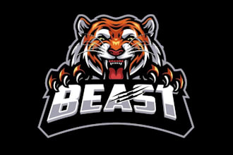 make tiger head logo design for your business