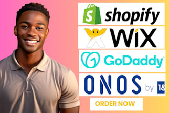 design responsive shopify wix godaddy square store ionos website redesign