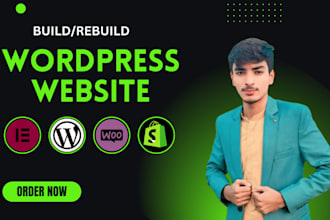 build  rebuild your wordpress website  HTML, CSS, elementor expert