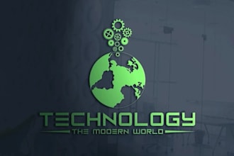 make tech startup app crypto and technology logo