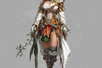 create original characters, fanart, and fantasy portraiture