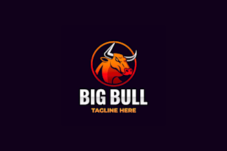 create a striking bull mascot logo for your team or brand