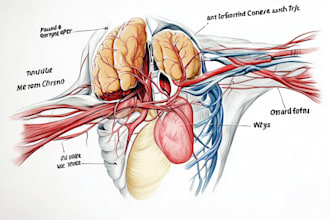 draw exercise, medical and anatomy illustrations