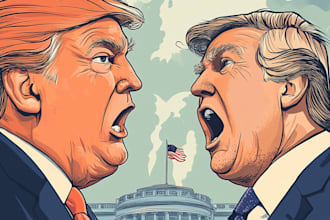 create your political cartoon with amazing quality