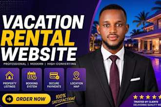 design short term rental website, vacation rental, direct booking, airbnb, vrbo