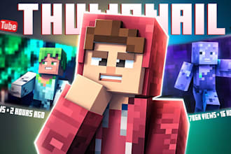 design a unique minecraft thumbnail for you