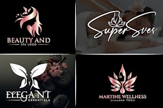 design modern beauty cosmetics, fashion, yoga spa logo