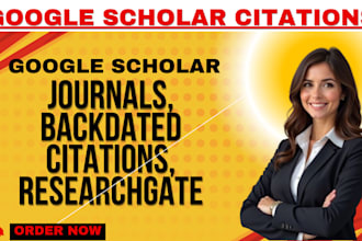 increase google scholar citations, journals, backdated citations, researchgate