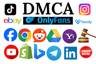 send dmca takedown notice to facebook instgram google reddit onlyfans under dmca