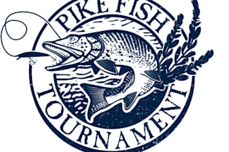 design modern high quality fishing  logo