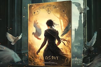 design fantasy book cover or ebook cover